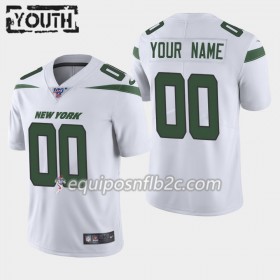 Camiseta Niño NFL New York Jets Personalizar Nike Blanco 100th